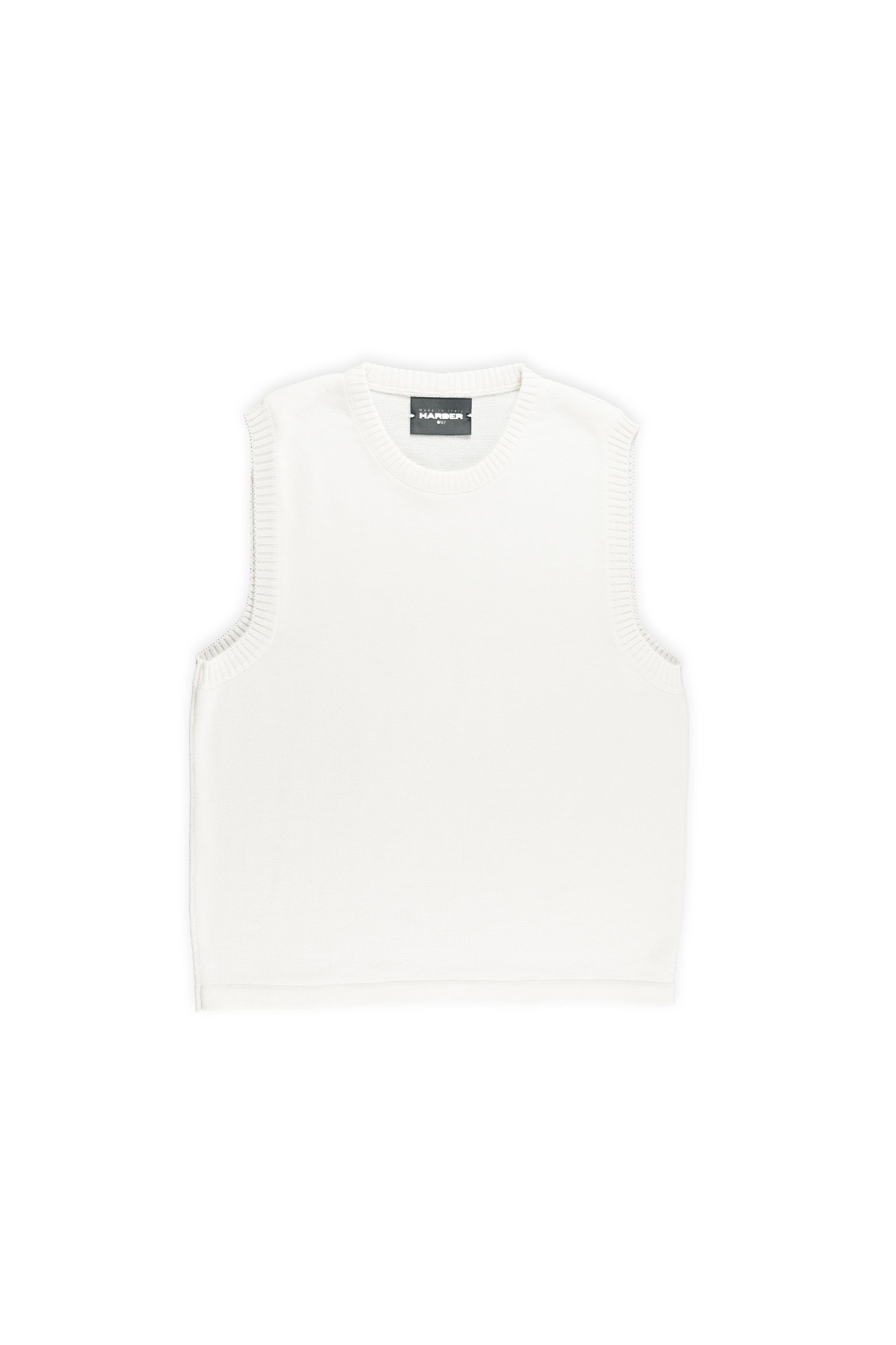 CREAM SLEEVELESS SWEATER