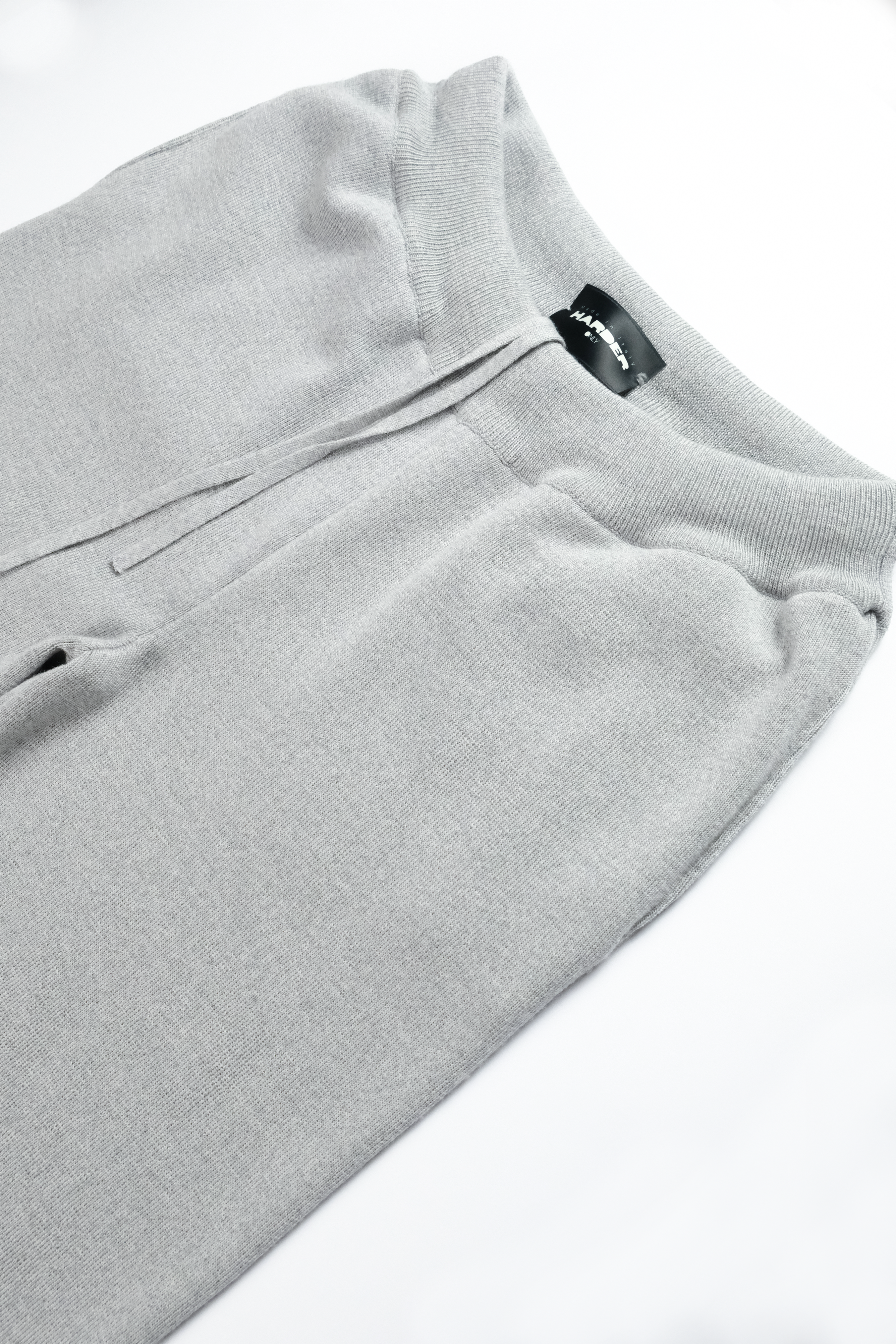 SILVER KNIT SWEATPANTS
